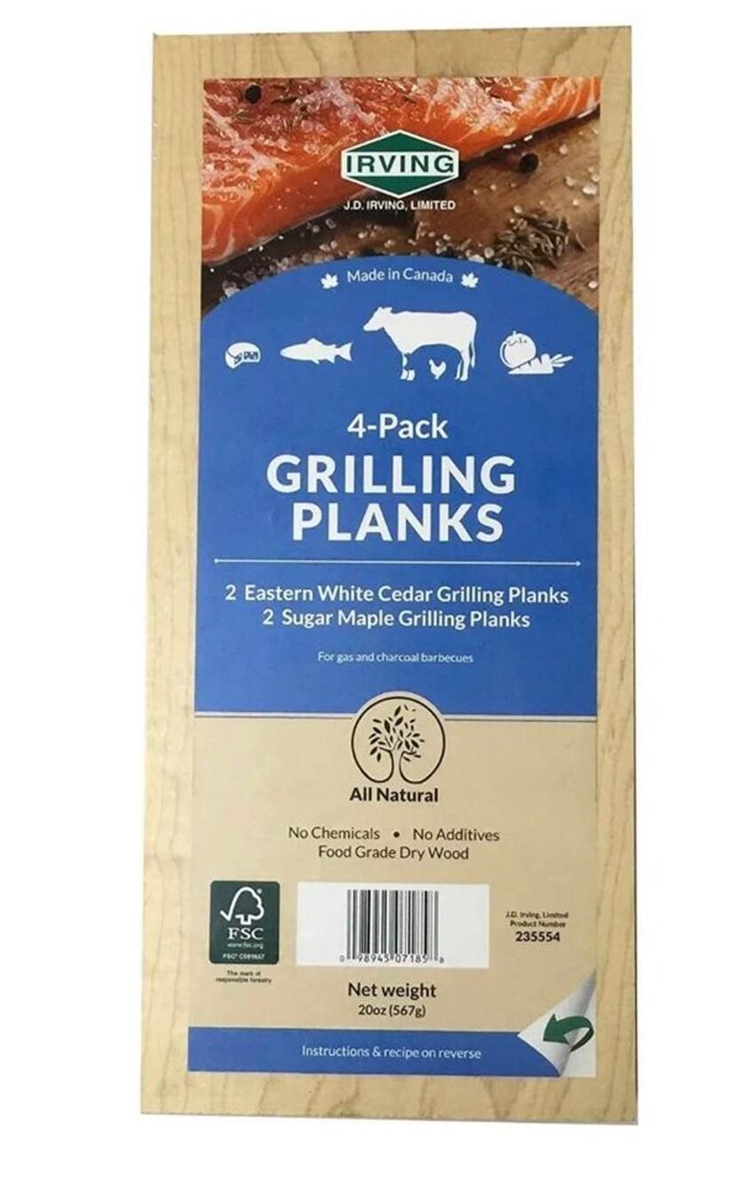 Irving Grilling Planks 4 pack
2 Sugar Maple & 2 White Cedar 
New Sealed